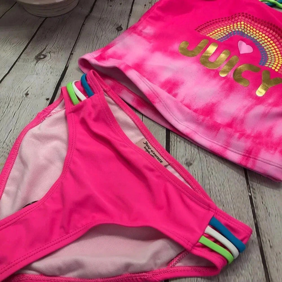 Nwt girls 2 pc Swimsuit juicy couture 2 piece bikini - Picture 3 of 7